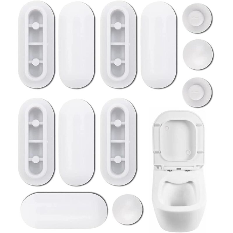 12 Stück Universal-wc-dämpfer, Puffer Für Wc-klappdeckel, Universal-puffer Für Toilettensitz, Dämpfer-kit, Wc-klappdeckel-ersatzpuffer Für Zuhause Und Büro