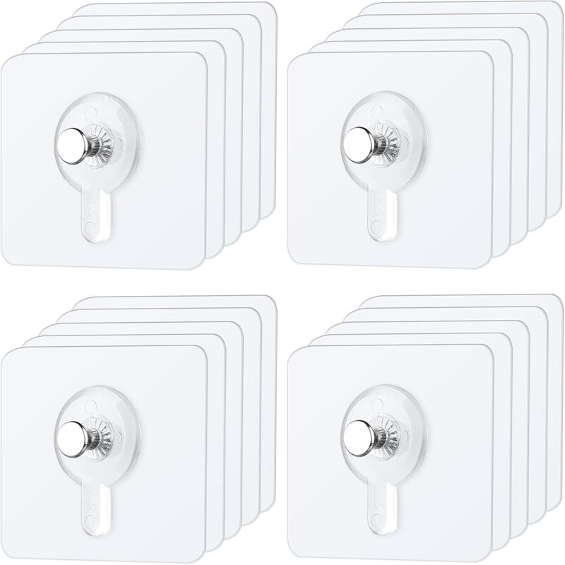 20er-packung Klebehaken Für Bilder Ohne Bohren, Wandbefestigung Für Rahmen, Selbstklebende Haken Zum Aufhängen Von Bilderrahmen, Fotos Und Gemälden (20 Stück)
