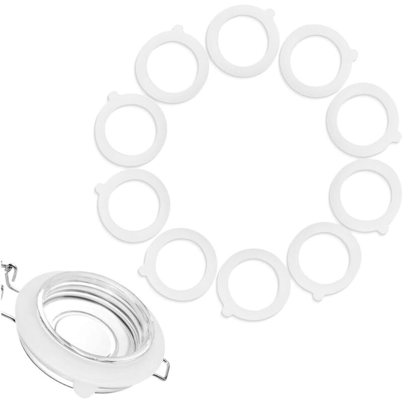 10 Stück Silikon-dichtungsringe, Austauschbare Glasdeckel-dichtungen, Universelle Silikondichtungen Für Gläser, Passend Für Selbstgemachte Konserven Usw.