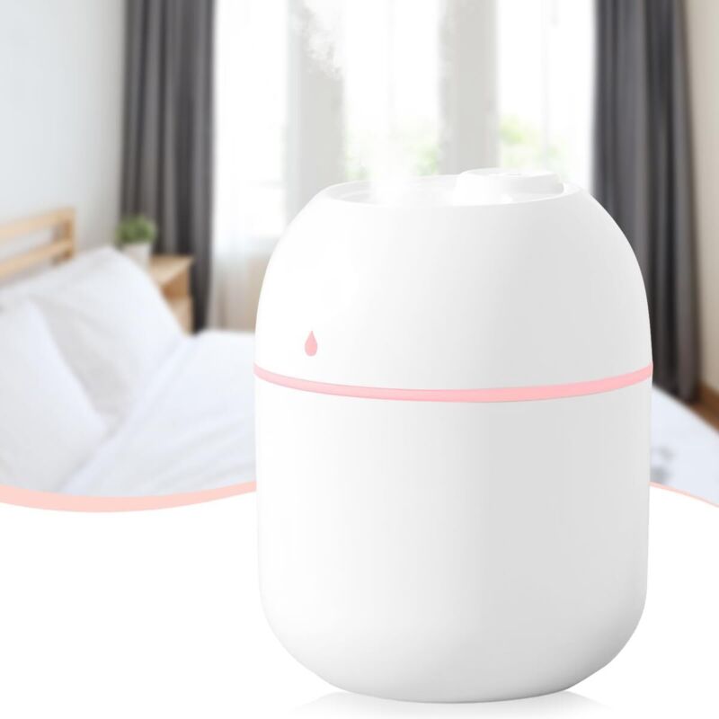 Mini-luftbefeuchter, Kleiner Usb-betriebener Tragbarer Diffusor Mit 220 Ml Fassungsvermögen Und Sanftem Nachtlicht Für Büro, Schlafzimmer Oder Auto