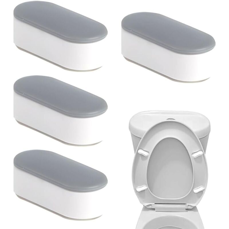 4er-set Universal-klebedämpfer Für Wc-sitz – Dämpfungspuffer Für Toilettendeckel