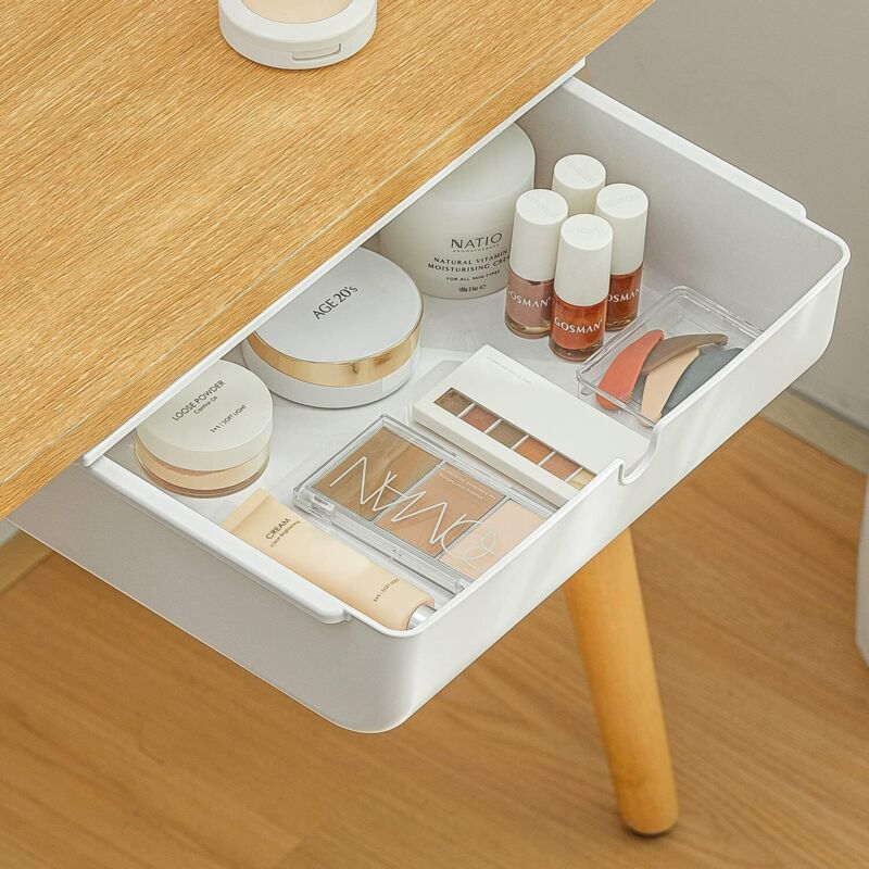 Blanche Schreibtischschublade, Aufbewahrungsbox Organizer Selbstklebend Für Den Schreibtisch, Versteckte Schubladenbox
