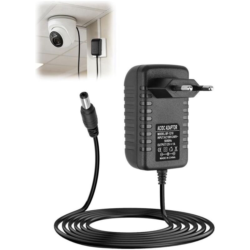 12v 1a Netzteil, Ac 220v-240v 50/60hz Ladegerät, Universelles Ac-dc-stromversorgung Für Led-streifen, Lampe, Tastatur, Kamera, Router, Radio, Dc-stecker 5,5x2,5mm (12w)