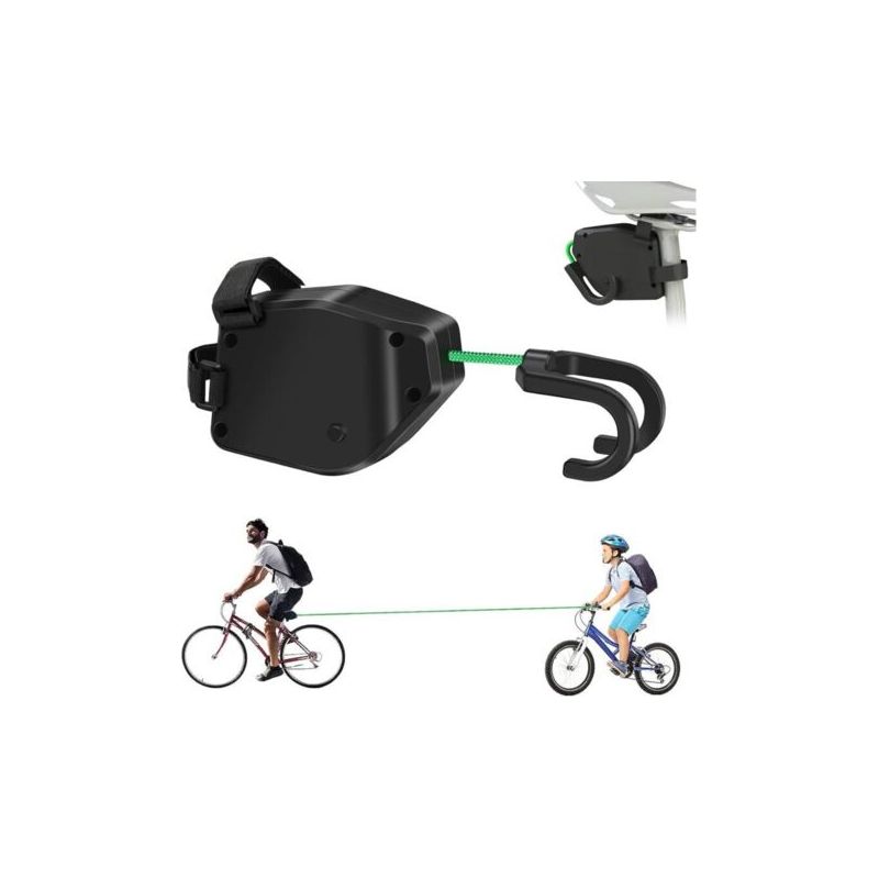 Zugstange Für Kinderfahrrad, 2,5 M – Elastisches Nylon – Tragfähigkeit 250 Kg – Einfach Zu Installierendes Abschleppsystem