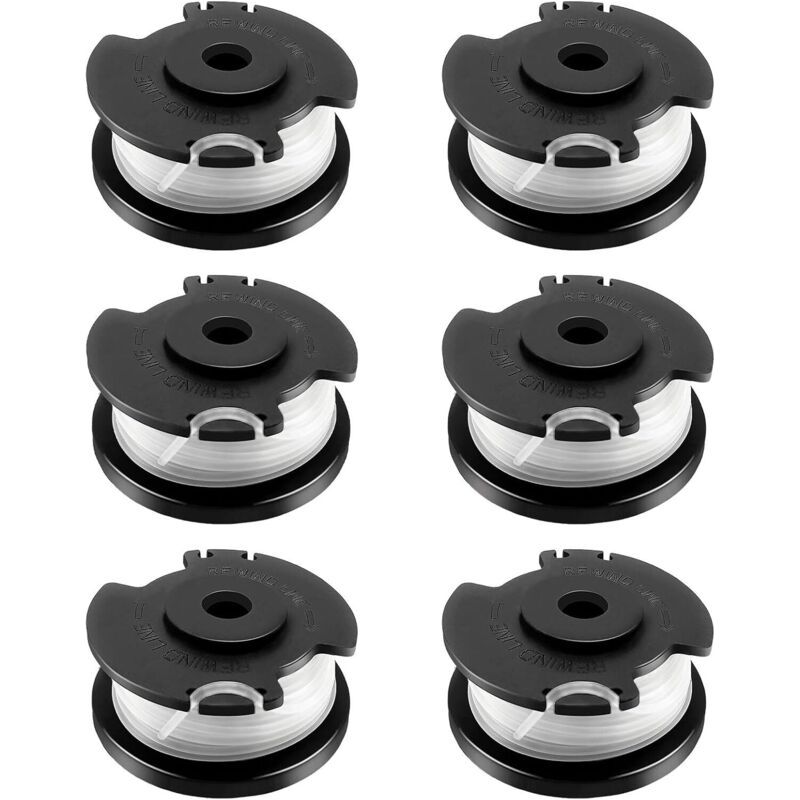 6 Spulen Faden Passend Für Einhell Tle-03, Ersatz-trimmerkopf Für Einhell Ge-ct 18/28 Li Und Ge-ct 18/28 Li Tc, Ø 1,6 Mm, 4,9 M Länge (6 Spulen)