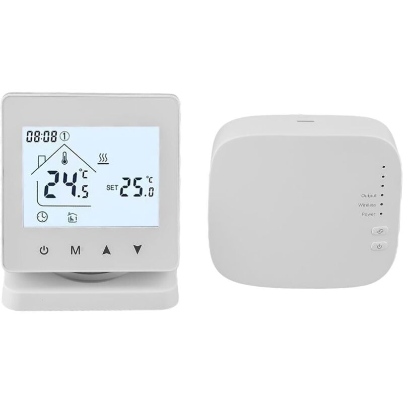 Intelligenter Wlan-thermostat Für Warmwasser-heizkesselsysteme, Fernsteuerung Über Wifi, Unterstützt Batterie- Oder Usb-stromversorgung Mit Empfänger (ohne Wlan)