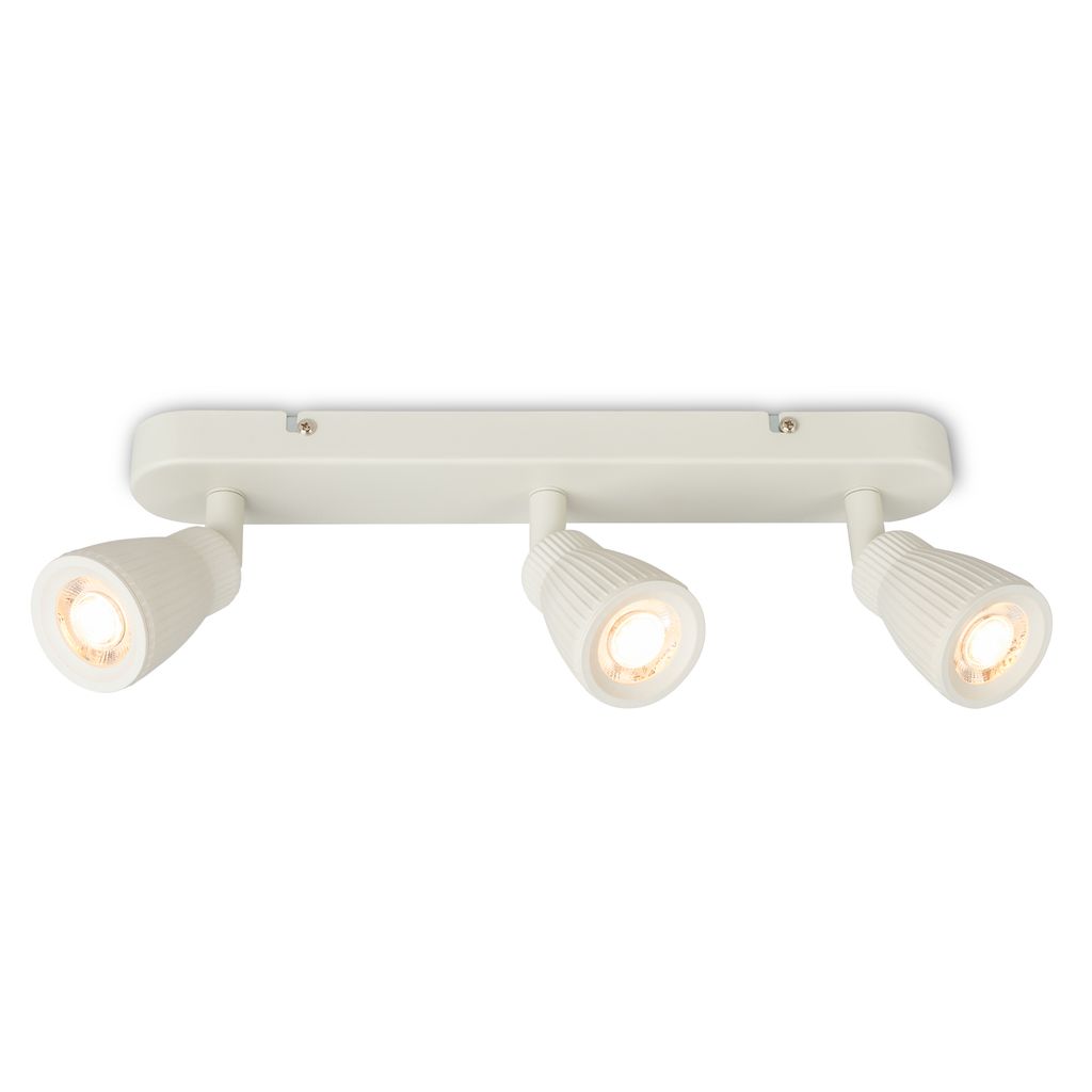 Briloner Led Deckenlampe Schwenkbar 35 Cm 10,5w, 1200lm, 3000k Warmweiß 3-flammig Altweiß - Deckenstrahler Wohnzimmer Flur Küche Büro