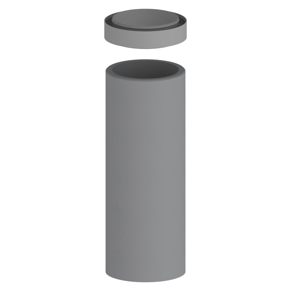 Blauberg Lüftungsrohr Blaufast Isosys R160/1, Dn 160, 0,48 Rd, Kunststoff