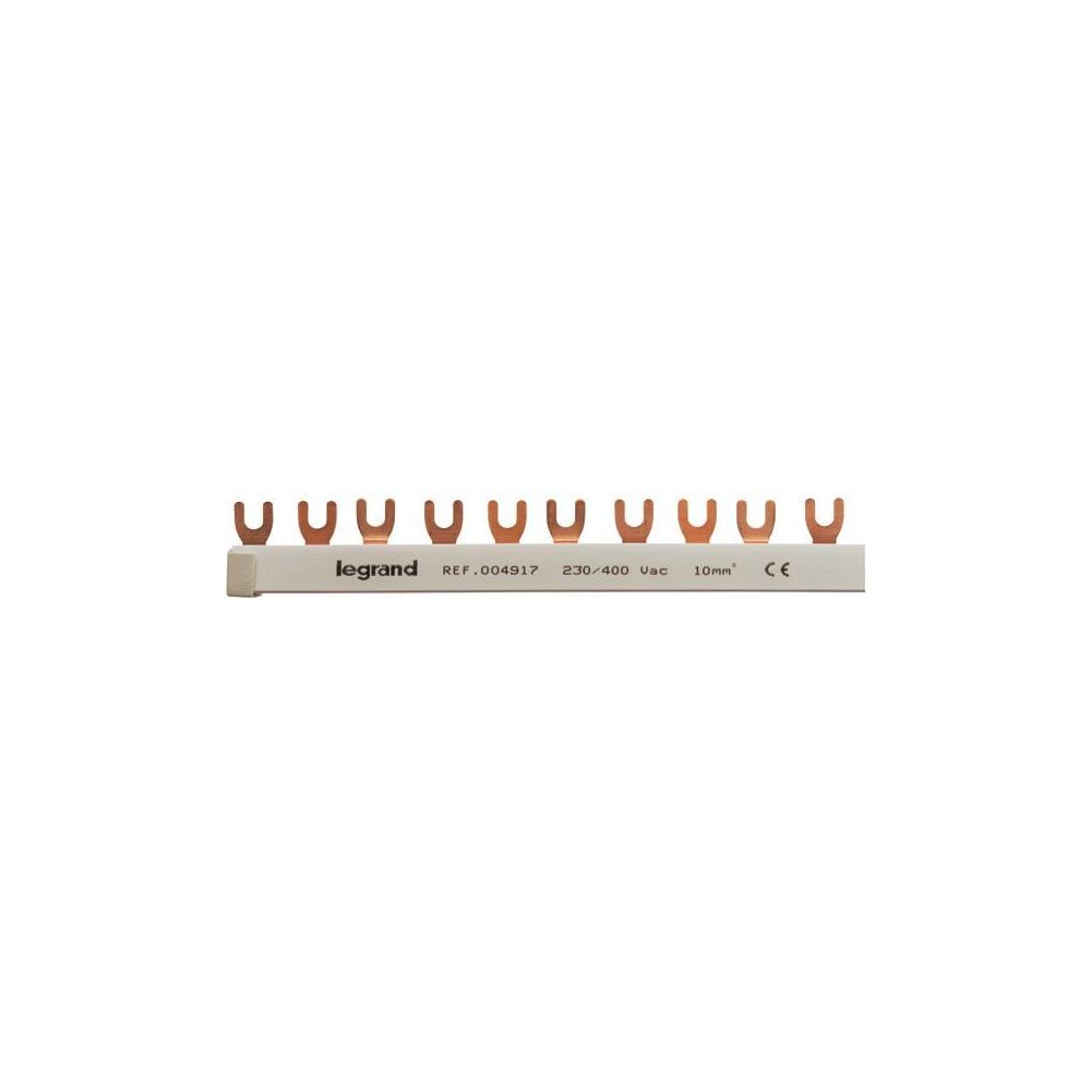 Legrand Gabelkammschiene 3-polig, 10mm2, 12te, 212mm, 63a, 004917