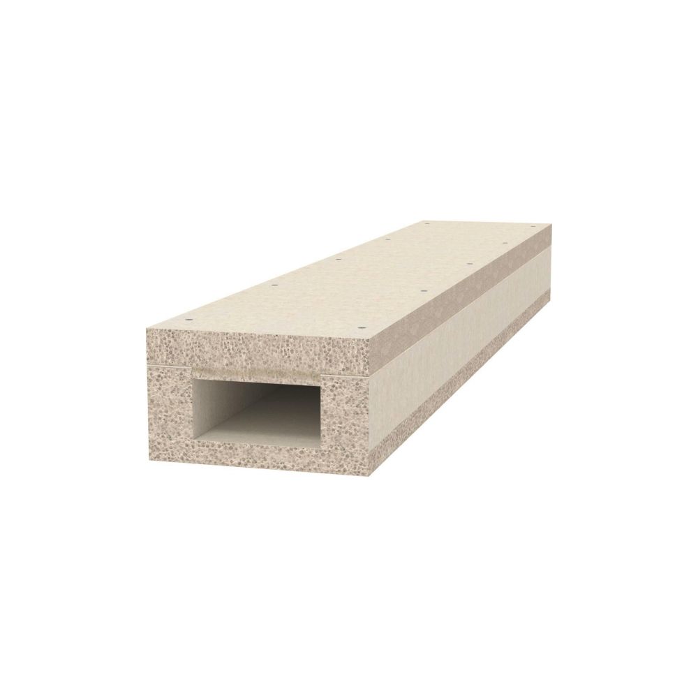 Obo Bettermann Brandschutzkanal Bskd09-k0511, 110x190x1000mm, Glasfaser-leichtbeton, Grau, 7215139