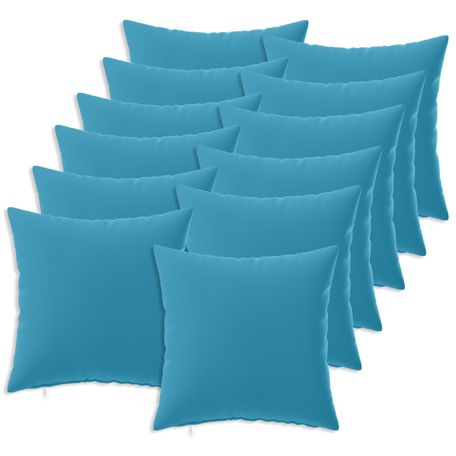 Kissen Mit Kissen Heerlen 12 Stk. Himmelblau Polyester Vidaxl