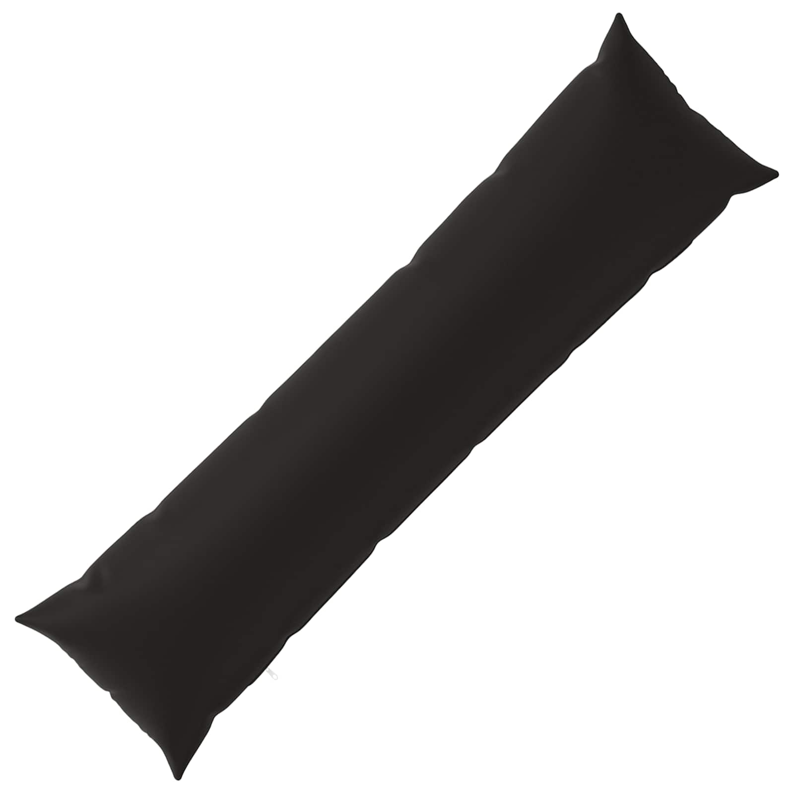 Kissen Mit Kissen Heerlen Schwarz 40 X 145 Cm Polyester Vidaxl