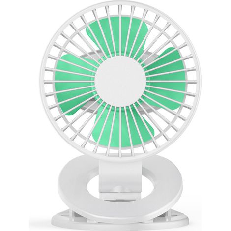 Clip-ventilator, 3 Geschwindigkeitsstufen, 360°-drehung, Usb- Oder Batteriebetrieb, Für Kinderwagen, Autositze, Camping
