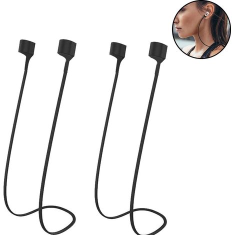 Set Mit 2 Paar Handgelenkschlaufen, Weiches Silikon, Integrierter Magnet, Für Sport, Airpods