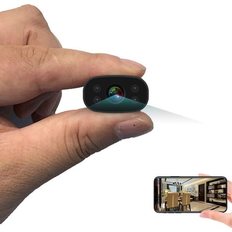 Mini-wlan-spionagekamera, 1080p-auflösung, 150°-weitwinkel, Bewegungserkennung Für Den Innen- Und Außenbereich
