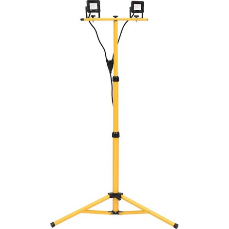 Led-strahler Mit Stativ, 2 X 10 W, Warmweiß