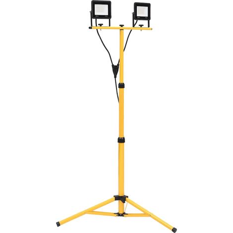 Led-strahler Mit Stativ, 2 X 20 W Warmweiß