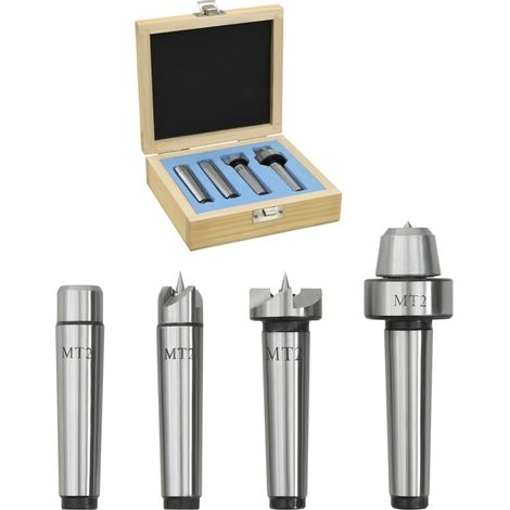 Drechselzubehör, 4-teiliges Set, Mt2-stahl