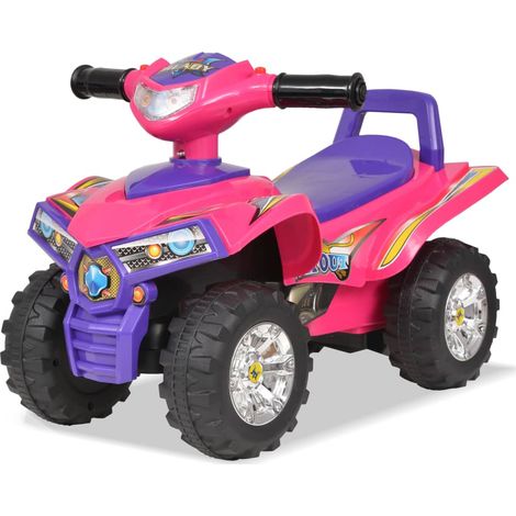 Elektrisches Kinderquad Mit Sound- Und Lichteffekten, Pink Und Lila