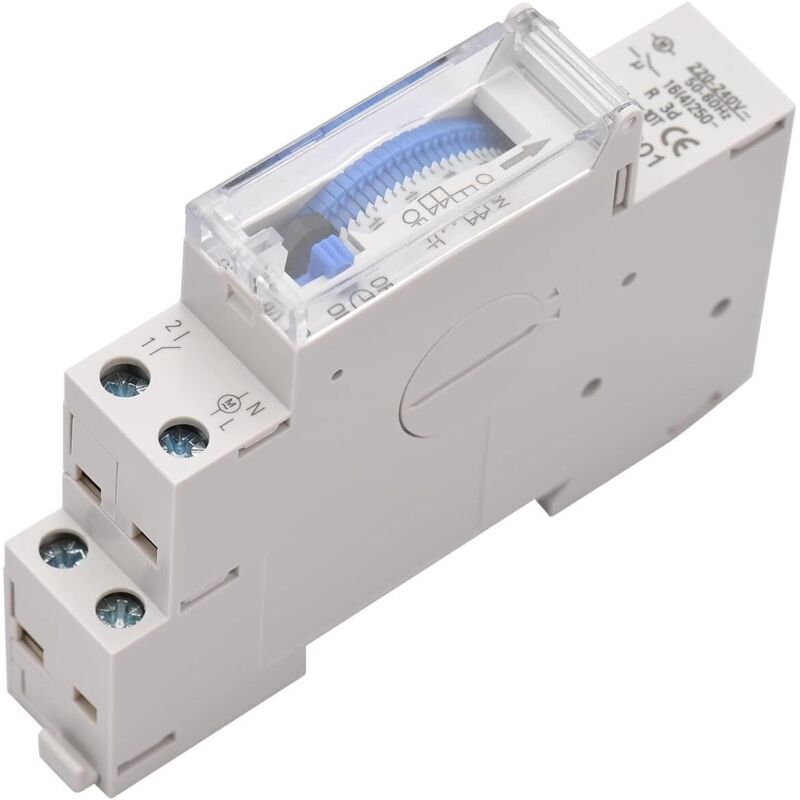 Mechanischer 24-stunden-timer, 220–240 V Wechselstrom, 15-minuten-intervall, 96 Ein-/ausschaltzyklen, Programmierbarer Elektrischer Timer, Din-schienenmontage, Relaisschalter