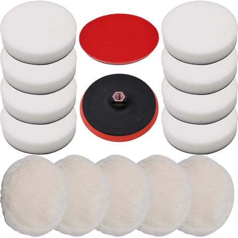 Set Mit 14 Polierschwämmen, 180 Mm