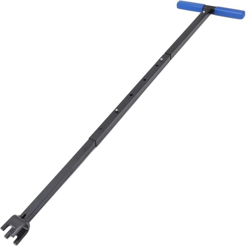 Wasserzählerschlüssel, Klappbarer Wasserzählerschlüssel Mit T-griff Aus Stahl, Wasserabsperrwerkzeug Mit 4-wege-multifunktionsschlüssel Für Reparaturen (blau)