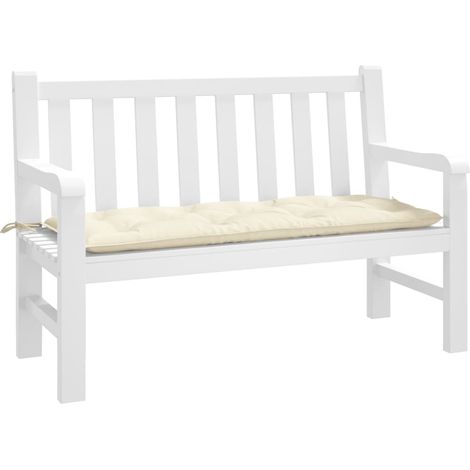 Gartenbankkissen In Creme, 120 X 50 X 7 Cm, Oxford-gewebe