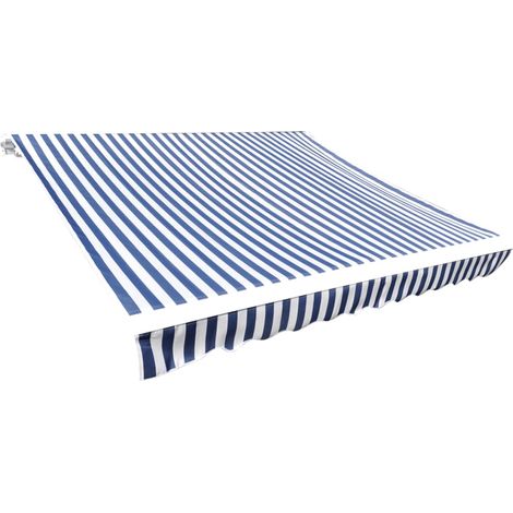 Markisenstoff, Blau Und Weiß, 3 X 2,5 M (ohne Gestell)