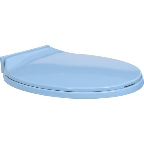 Wc-sitz Mit Absenkautomatik, Oval, Blau
