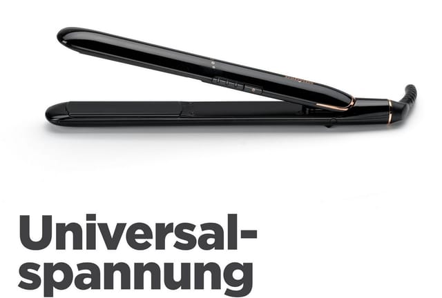 BaByliss Glätteisen Smooth Finish 230 Glätteisen Profi-Haarglätter, ST250E, Titan-Keramik-Beschichtung, 3 Temperaturstufen bis zu 230°C