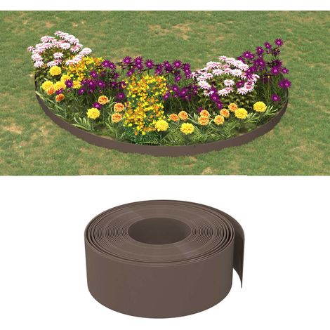 Braune Rasenkante, 10 M X 20 Cm, Polyethylen