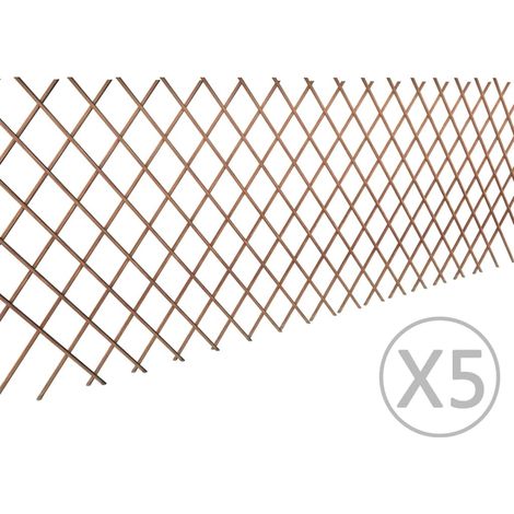 Weidenzaun, 5-teilig, 180 X 90 Cm
