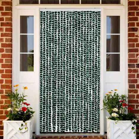 Moskitonetz-vorhang, Grün-weiß, 90 X 220 Cm, Chenille