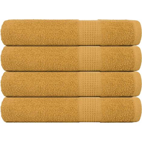 Saunatücher Frogn 4 Stück Gold 80x200 Cm 360 G/m²