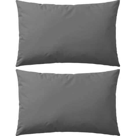 Gartenkissen, 2er-set, 60 X 40 Cm, Grau