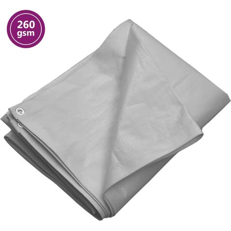 Plane 260 G/m² 3 X 6 M Hdpe Grau