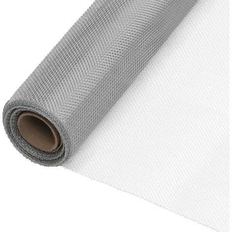 Moskitonetz Aus Silberfarbenem Edelstahl, 60 X 1000 Cm