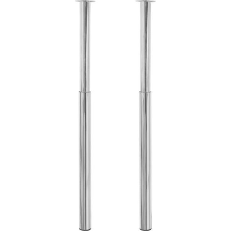 Verchromte Teleskop-tischbeine, Länge 710 Mm Bis 1100 Mm.