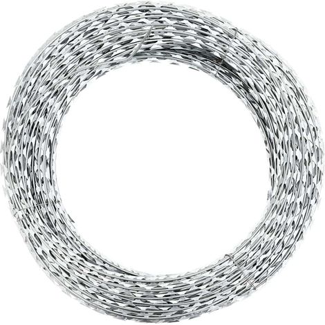 Stacheldraht, Ziehharmonika-stacheldraht, Verzinkter Stahl, 100 M