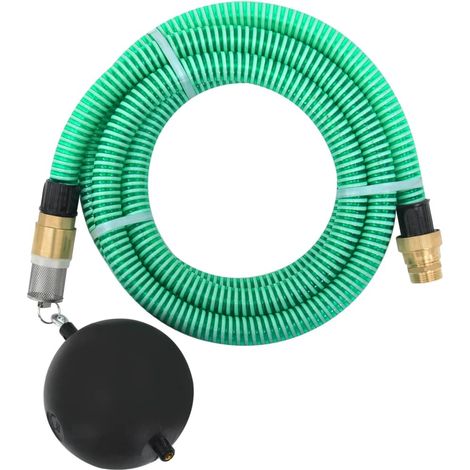 Saugschlauch Mit Messinganschlüssen, Grün, 1,1 Zoll, 4 M Pvc