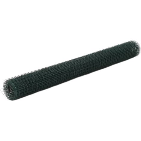 Stahldrahtzaun Mit Pvc-ummantelung, 10 X 1,5 M, Grün