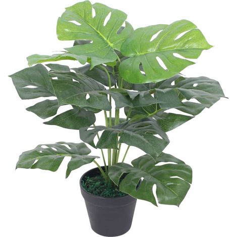 Künstliche Monstera Mit Topf, 45 Cm, Grün