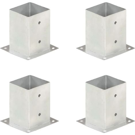 Pfostenanker, 4 Stück, Verzinktes Metall, 101 Mm