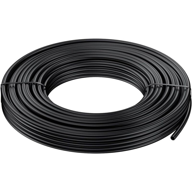 15 M Tropfbewässerungsschlauch, 4–6 Mm Verteilerrohr Für Bewässerungssysteme, Schwarzer Mikro-pe-schlauch, Gartenbewässerungsrolle, Bewässerungsteil
