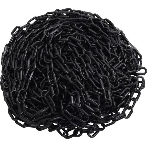 Barrierekette, Schwarz, 30 M, Ø 4 Mm, Kunststoff