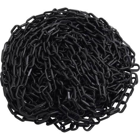 Barrierekette, Schwarz, 30 M, Ø 8 Mm, Kunststoff