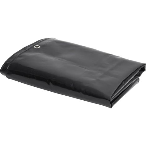 Schwarze Plane, 650 G/m², 1,5 X 6 M
