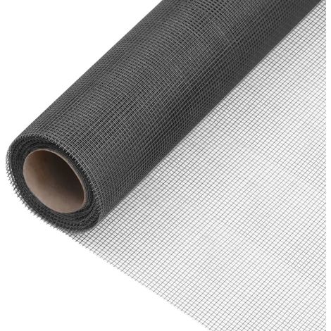 Schwarzes Fiberglas-moskitonetz 60 X 500 Cm