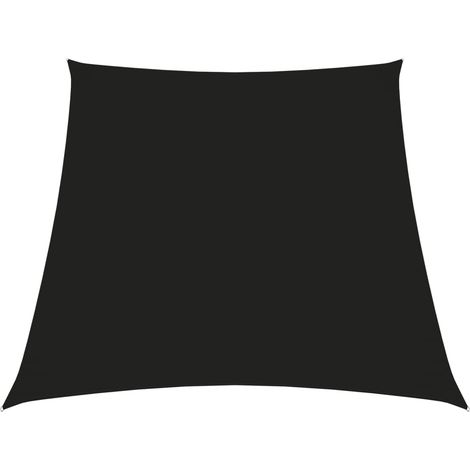 Sonnensegel Aus Oxford-gewebe, Trapezförmig, 2/4 X 3 M, Schwarz