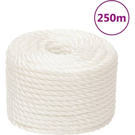 Weißes Arbeitsseil, 10 Mm, 250 M, Polypropylen